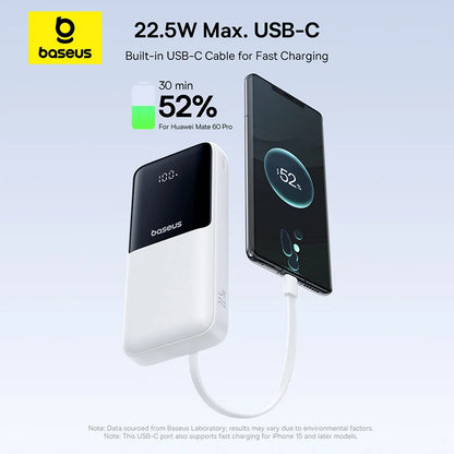 Baseus Slim Power Bank - 20,000mAh, 22.5W Fast Charge