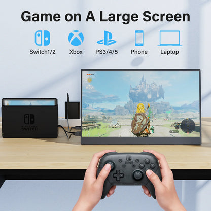 Portable 15.6" Monitor - Laptop Second Screen (1080p)