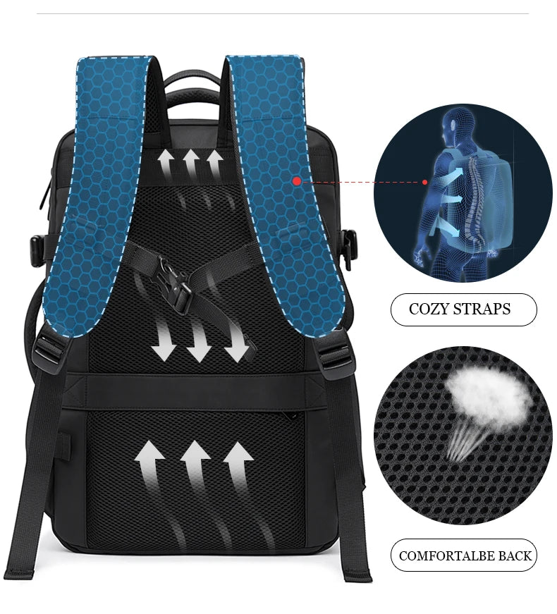 Expandable Men's Waterproof Backpack
