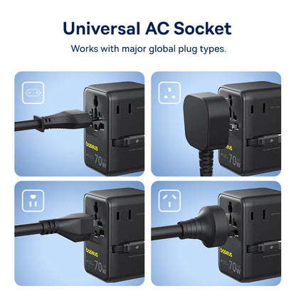 Baseus Universal Travel Adapter (70W GaN)
