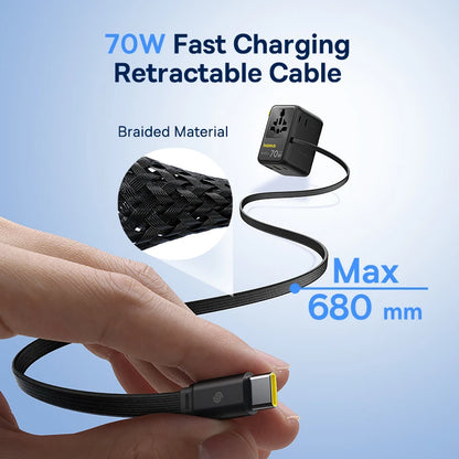 Baseus Universal Travel Adapter (70W GaN)