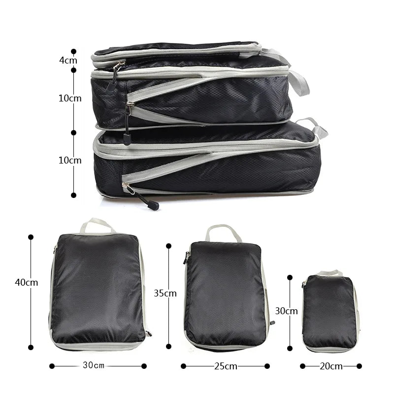 Compression Packing Cubes - Travel Organiser Set