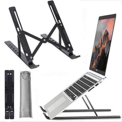 Foldable Aluminium Laptop Stand - Adjustable & Portable