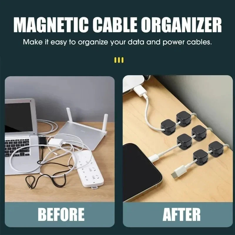 Magnetic Cable Organiser Clips (12-Pack)