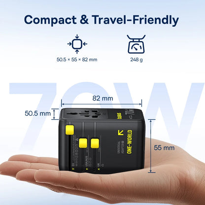 Baseus Universal Travel Adapter (70W GaN)
