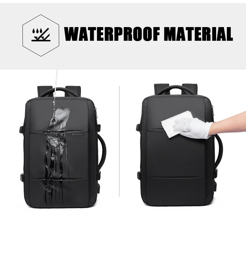 Expandable Men's Waterproof Backpack