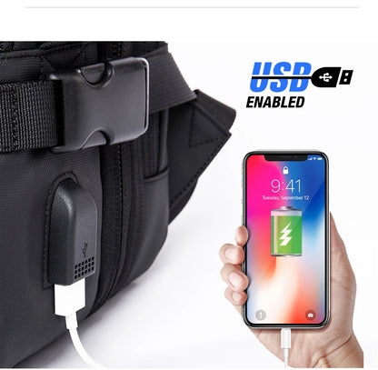 Expandable Men's Waterproof Backpack