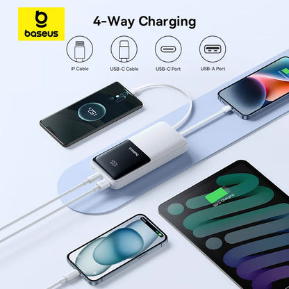 Baseus Slim Power Bank - 20,000mAh, 22.5W Fast Charge