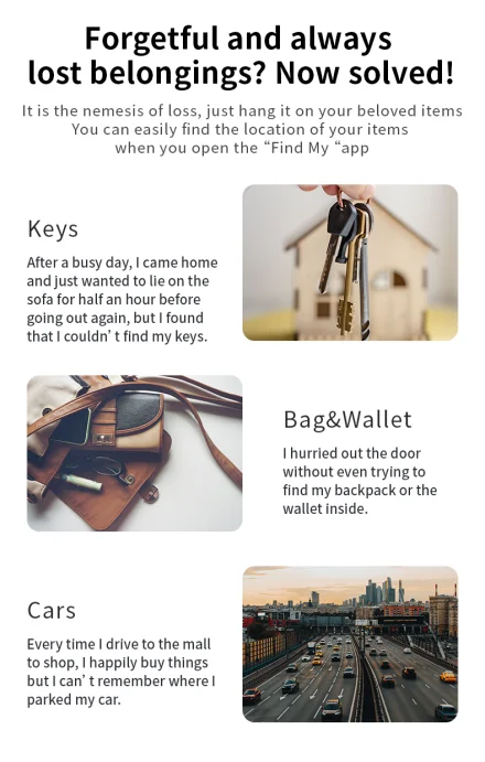 Bluetooth Item Tracker for iPhone (Works with Apple Find My)