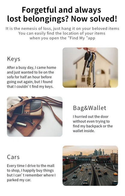 Bluetooth Item Tracker for iPhone (Works with Apple Find My)